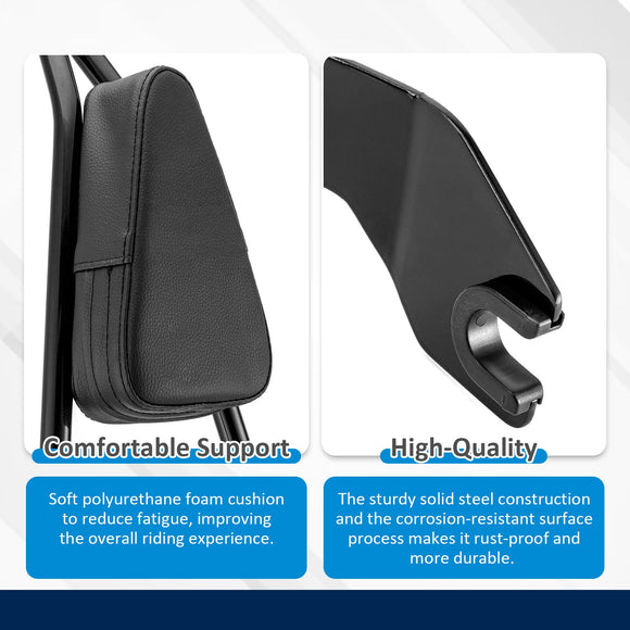 2018 - 2024 Harley Softail Fat Bob 114 FXFB FXFBS Gloss Black 24" Quick Detachable Passenger Sissy Bar Backrest - Mofun - 90302125