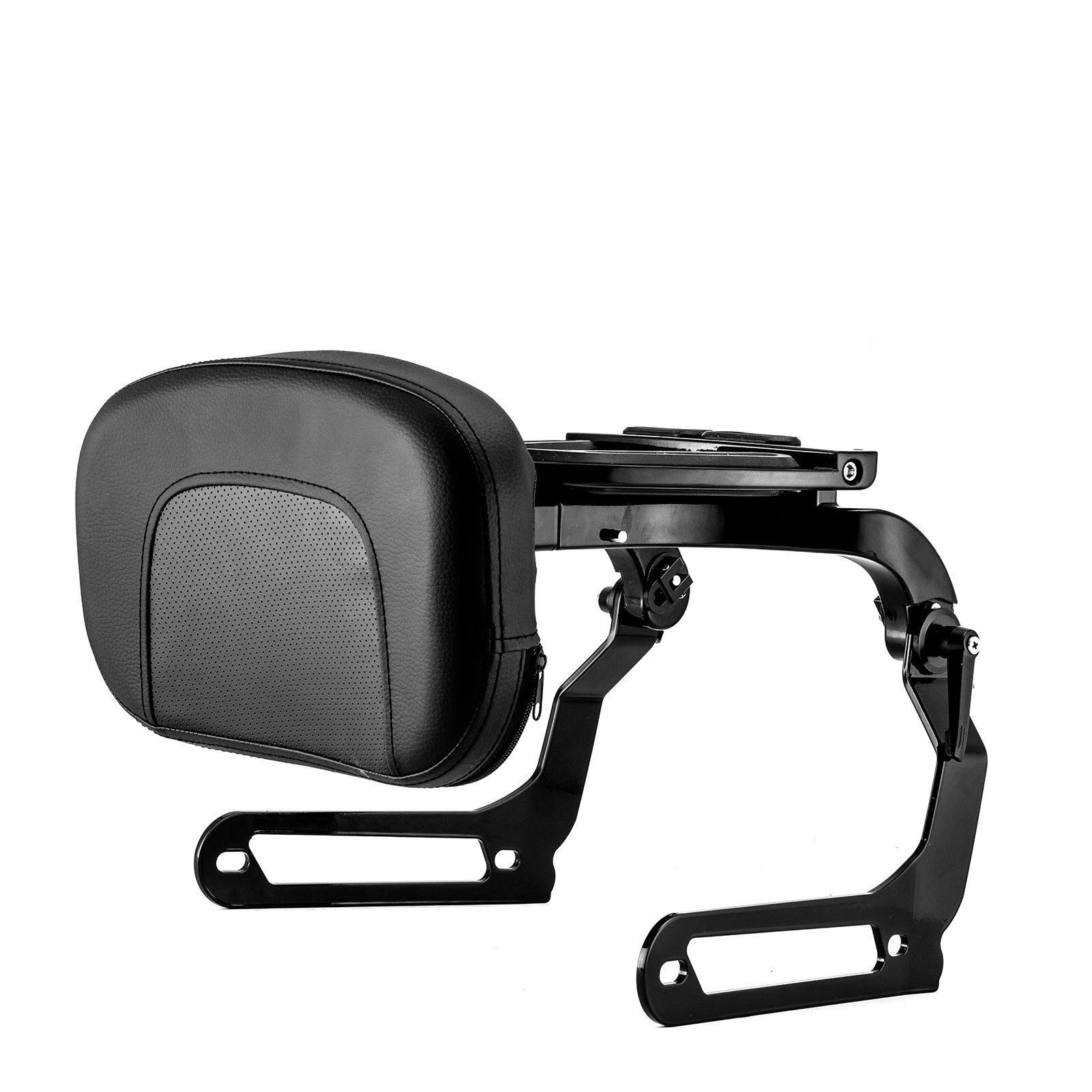 2018 - 2024 Harley Softail Fat Bob FXFB FXFBS Gloss Black Adjustable Foldable Passenger Driver Backrest - Mofun - 90302155