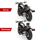 2018 - 2024 Harley Softail Fat Bob FXFB FXFBS Gloss Black Adjustable Foldable Passenger Driver Backrest - Mofun - 90302155