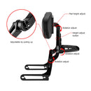 2018 - 2024 Harley Softail Fat Bob FXFB FXFBS Gloss Black Adjustable Foldable Passenger Driver Backrest - Mofun - 90302155