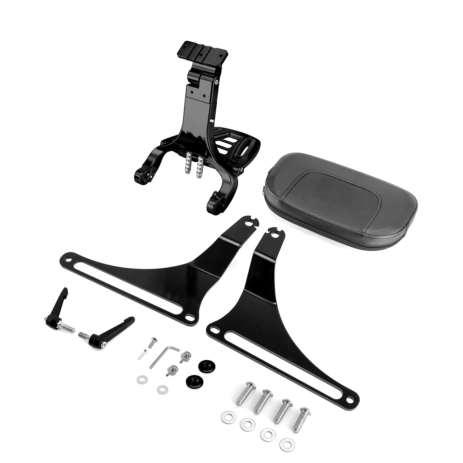 2018 - 2024 Harley Softail Fat Boy FLFB/S Breakout FXBR/S Gloss Black Multi - Purpose Adjustable Backrest - Mofun - 90302154