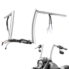 2018 - 2024 Harley Softail Fat Boy/Breakout /Touring Road King Special / Freewheeler 12" PRE - WIRED APE Hanger Bar - Sharp Handlebar - Mofun - 90101731