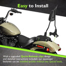 2018 - 2024 Harley Softail FXBB/S FLHC/S FXST Quick Release Gloss Black Passenger Backrest Sissy Bar - Mofun - 90302121