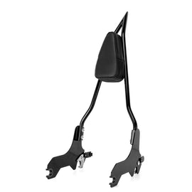2018 - 2024 Harley Softail FXBB/S FLHC/S FXST Quick Release Gloss Black Passenger Backrest Sissy Bar - Mofun - 90302121