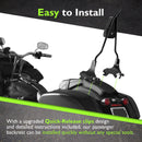 2018 - 2024 Harley Softail Low Rider FXLR FXLRS FXLRST Gloss Black 24.5" Quick Release Passenger Backrest Sissy Bar - Mofun - 90302127