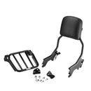 2018 - 2024 Harley Softail Slim Heritage Classic Passenger Backrest Sissy Bar & Luggage Rack Kit - Mofun - HD062 - B+HD063 - B