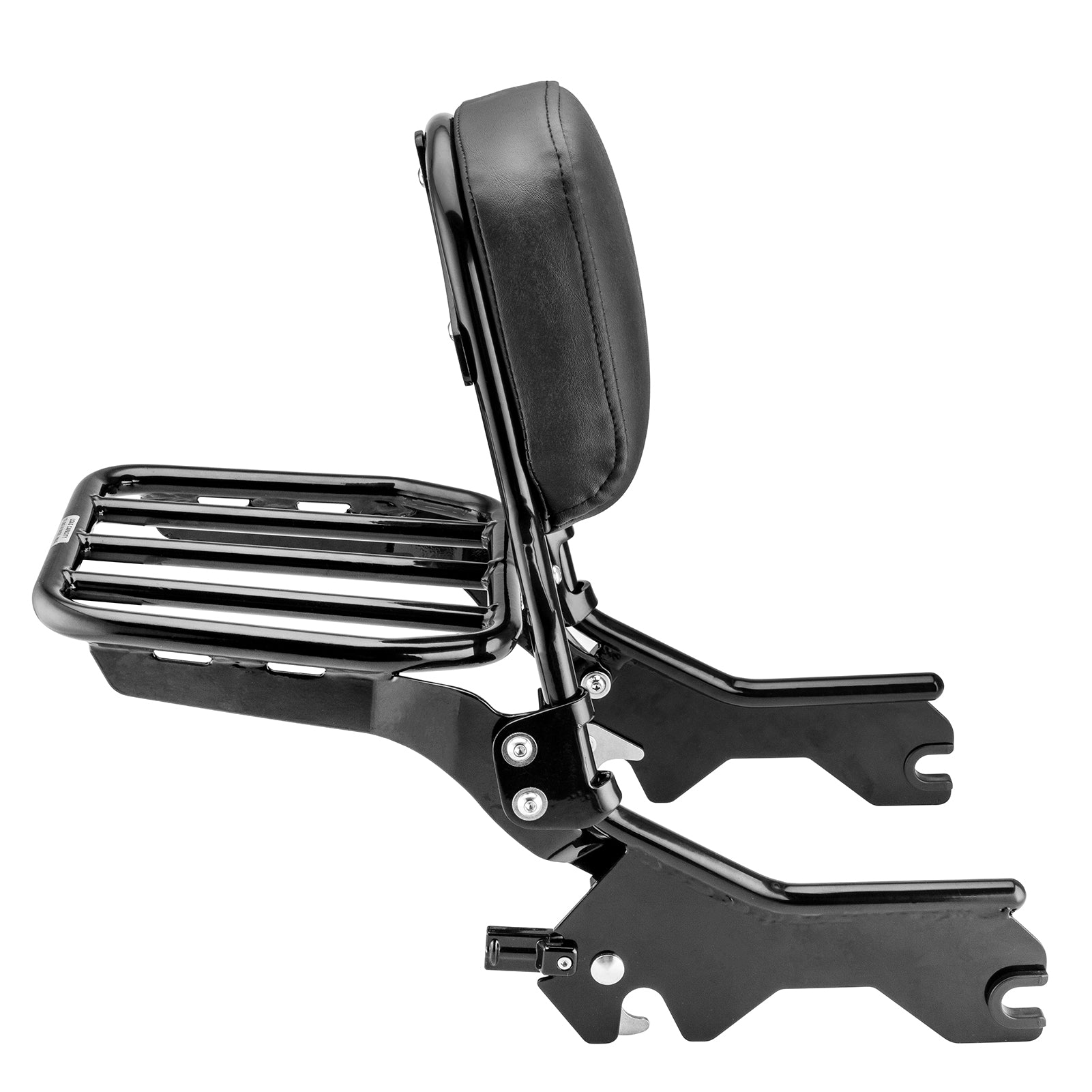 2018 - 2024 Harley Softail Slim Heritage Classic Passenger Backrest Sissy Bar & Luggage Rack Kit - Mofun - HD062 - B+HD063 - B