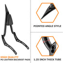 2018 - 2024 Indian Scout Bobber Black Solid Steel 24" Passenger Backrest Sissy Bar - Mofun - 90302147