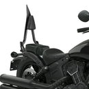 2018 - 2024 Indian Scout Bobber Black Solid Steel 24" Passenger Backrest Sissy Bar - Mofun - 90302147