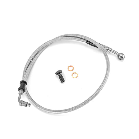 2018 - 2024 Softail Heritage Classic 114/Classic 38" Extended Length Stainless Steel ABS Upper Hydraulic Front Brake Line Kit for 16" - 18" Handlebar - Mofun - 90110444