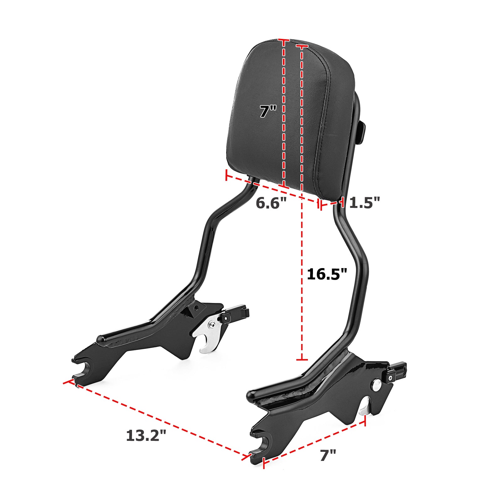 2018 - 2025 Harley Softail Fat Bob FXFB FXFBS Detachable Sissy Bar Passenger Backrest - Mofun - HD097 - B