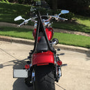 2018 - 2025 Harley Softail Fat Bob FXFB FXFBS Gloss Black 24" Quick Release Passenger Backrest Sissy Bar - Mofun - 90302124