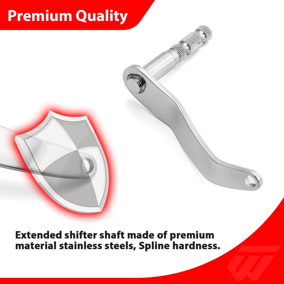 2018 - 2025 Harley Softail Fat Boy/ Street Bob Steel Extended Shifter Shaft (Replace for: 33600132) - Mofunparts - 90410012