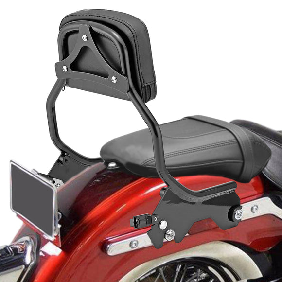 2018 - 2025 Harley Softail FLDE FLHC FLSL FXBB Quick Detachable 15" Sissy Bar Backrest - Mofun - 90302032