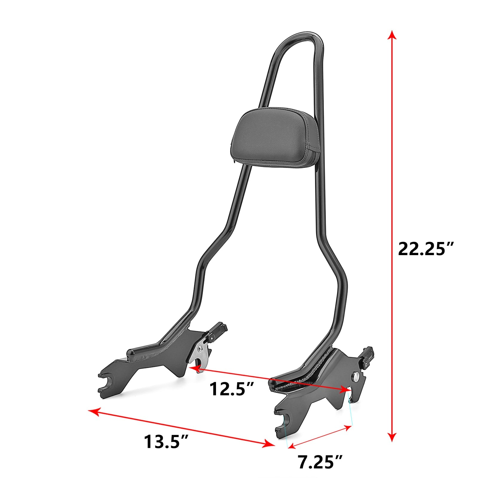 2018 - 2025 Harley Softail FXFB FXFBS Fat Bob 114 FXFBS Sissy Bar Backrest - Mofun - 90302026