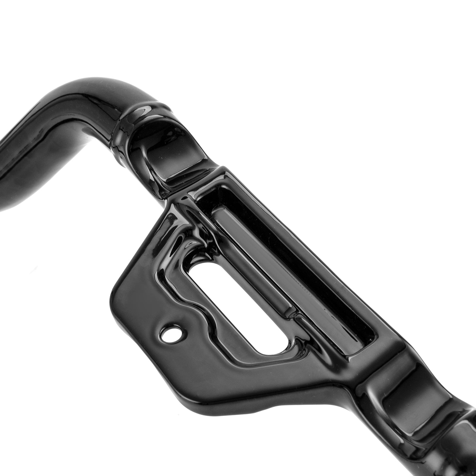 2018 - 2025 Harley Softail Low Rider/Street Bob/Fat Boy Black Highway Bar Front Engine Guard Crash Bar, Flat - Sharp Angle - Mofun - 90201070
