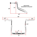 2018 - 2025 Indian Chieftain/Roadmaster Steel +6" Apache Baggers Handlebar Ape Hanger - Mofun - 90101441