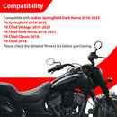 2018 - 2025 Indian Springfield & 2018 - 2021 Chief 14" Gloss Black APE Hanger Bar - Sharp Handlebar - Mofun - 90101574