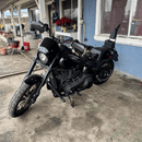 2018 - 2026 Harley Softail Low Rider FXLR FXLRS FXLRST Gloss Black 24.5" Quick Release Passenger Backrest Sissy Bar - Mofun - 90302127