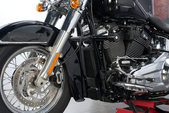 2018 - 2026 Harley Softail with Forward/Mid Control Models Front Flat - Out Bar Highway Engine Guard Crash Bar - Mofun - 90201130