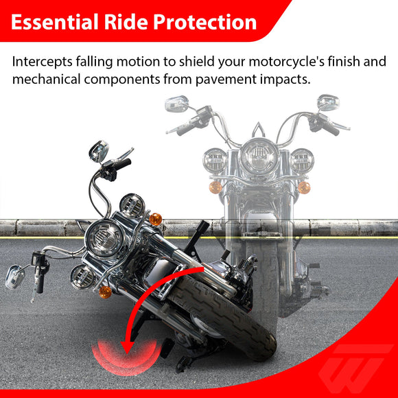 2018 - 2026 Harley Softail with Forward/Mid Control Models Front Flat - Out Bar Highway Engine Guard Crash Bar - Mofun - 90201130