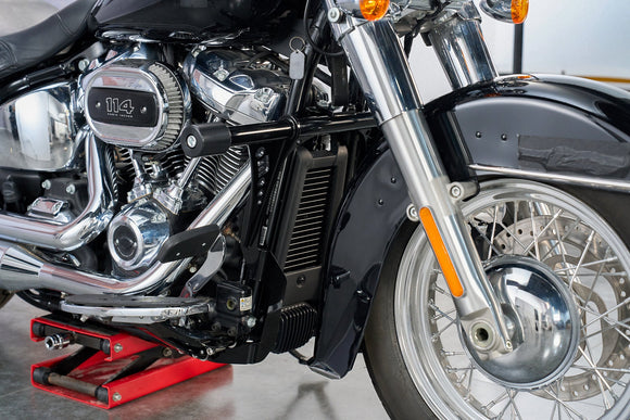 2018 - 2026 Harley Softail with Forward/Mid Control Models Front Flat - Out Bar Highway Engine Guard Crash Bar - Mofun - 90201130