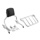 2018+ Harley Softail Breakout Fat Boy Passenger Backrest Sissy Bar Luggage Rack Kit - Mofun - HD064 - E+HD065 - E