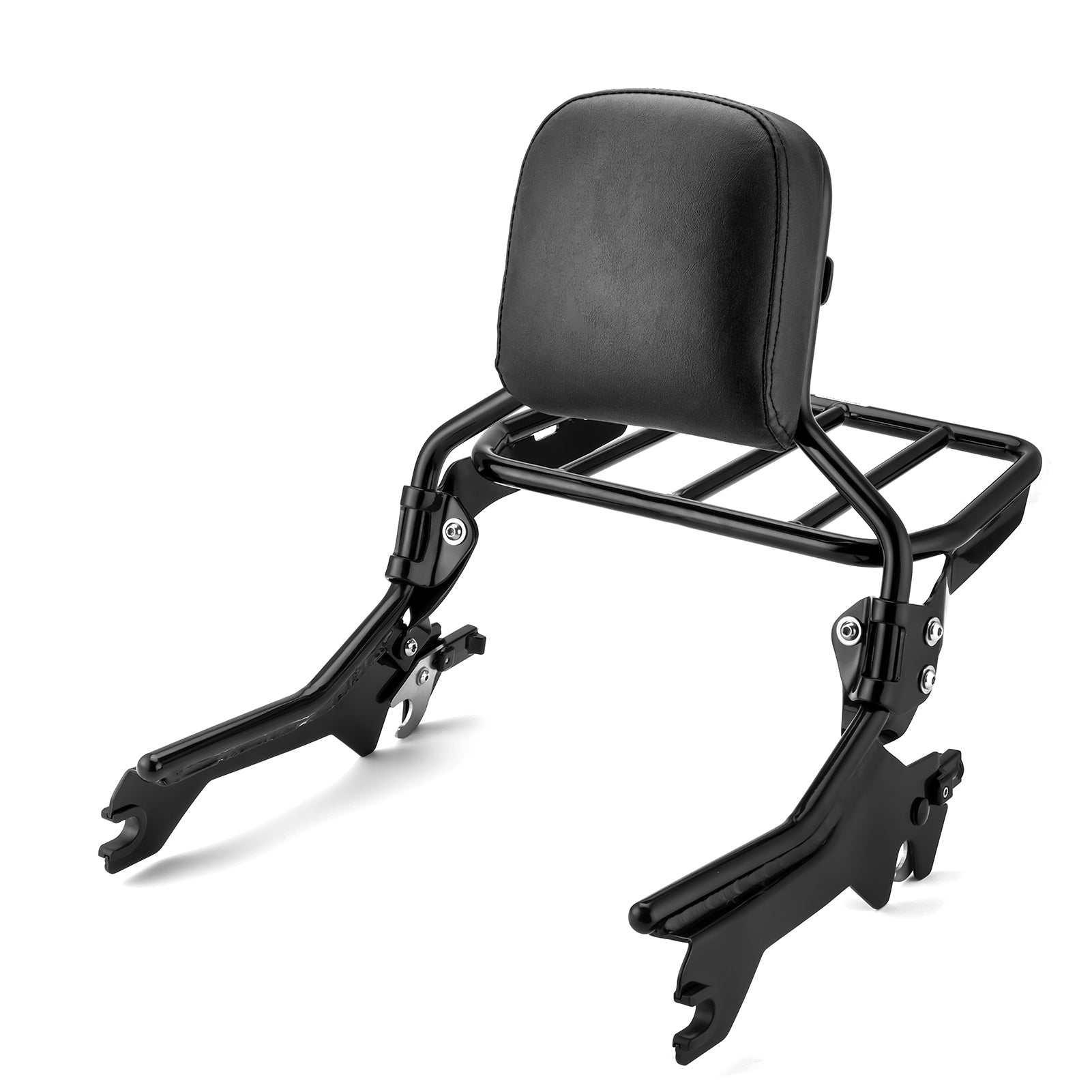 2018+ Harley Softail Breakout Fat Boy Passenger Backrest Sissy Bar Luggage Rack Kit - Mofun - HD064 - B+HD065 - B