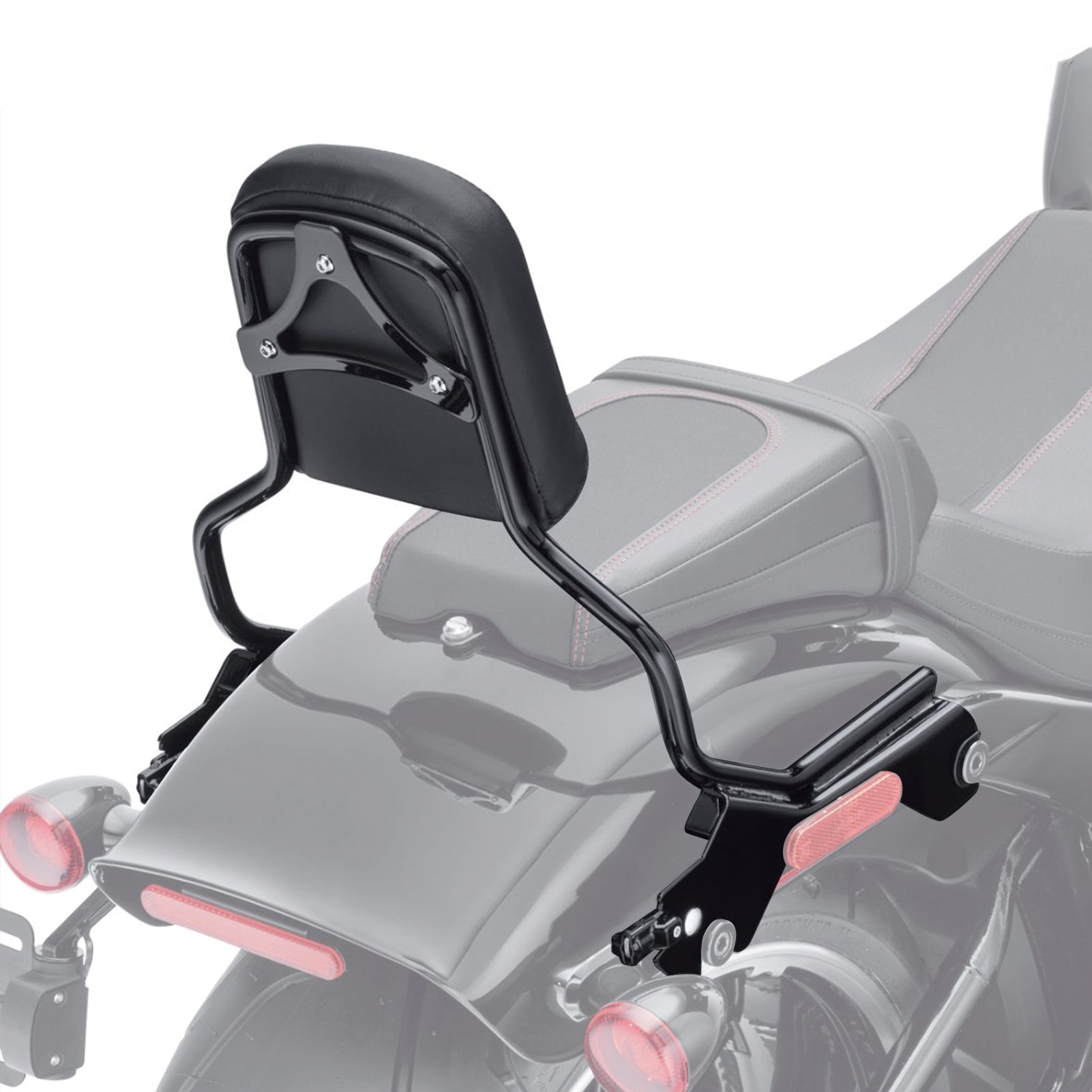 2018+ Harley Softail Fat Boy Breakout Passenger Backrest Sissy Bar & Docking Kit - Mofun - HD064 - B+HD043 - C