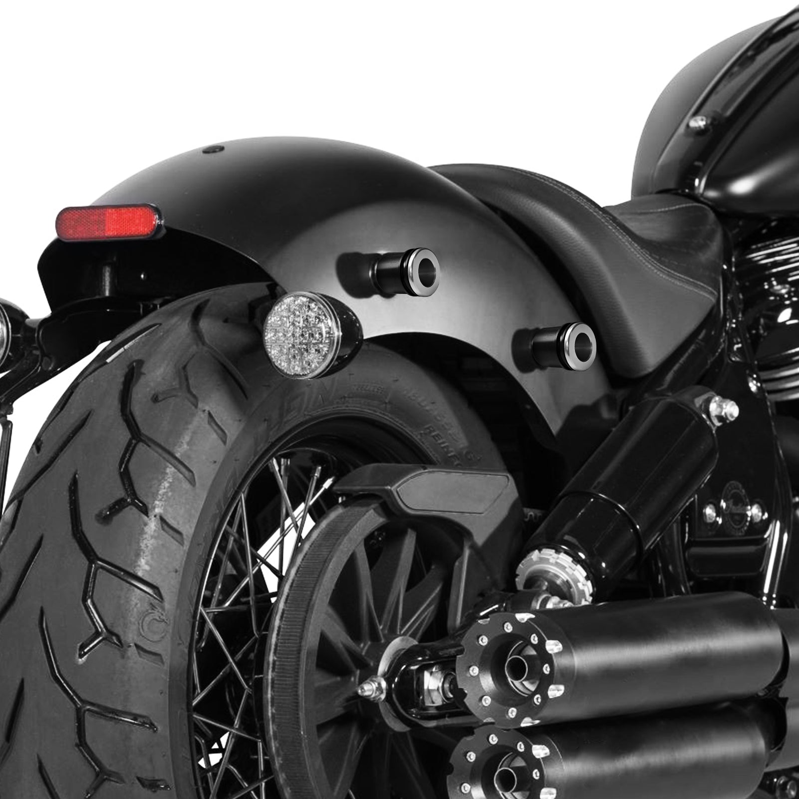 2019 - 2025 Indian Chieftain /Roadmaster /Challenger /Chief Dark Horse Tour Pack & Sissy Bar Docking Spools - Mofun - 90303027