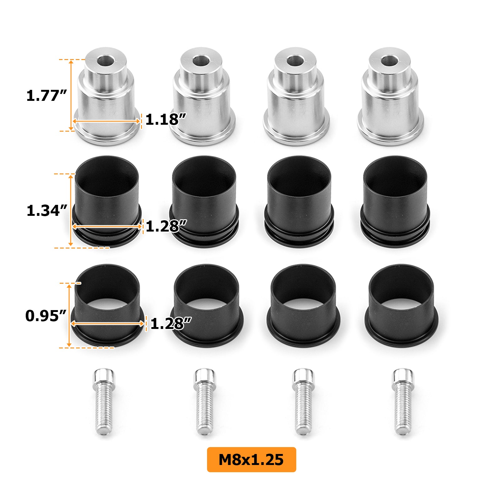2019 - 2025 Indian Chieftain /Roadmaster /Challenger /Chief Dark Horse Tour Pack & Sissy Bar Docking Spools - Mofun - 90303027