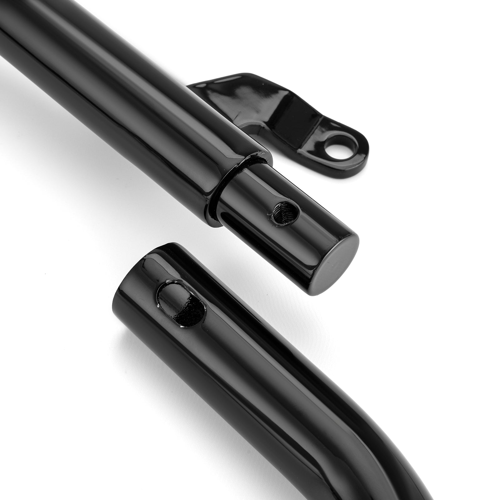 2019 - 2025 BMW R18 Gloss Black Sharp Angle Front Engine Guard Crash Bar | Bolt - On - Mofun - 90201113