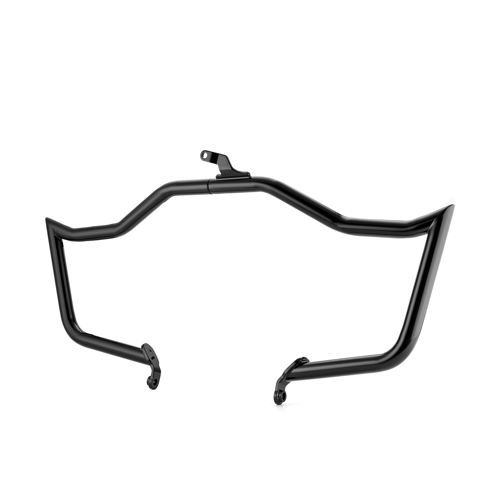 2019 - 2025 BMW R18 Gloss Black Sharp Angle Front Engine Guard Crash Bar | Bolt - On - Mofun - 90201113