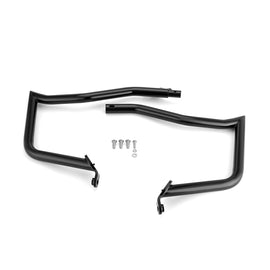 2019 - 2025 BMW R18 Gloss Black Sharp Angle Front Engine Guard Crash Bar | Bolt - On - Mofun - 90201113