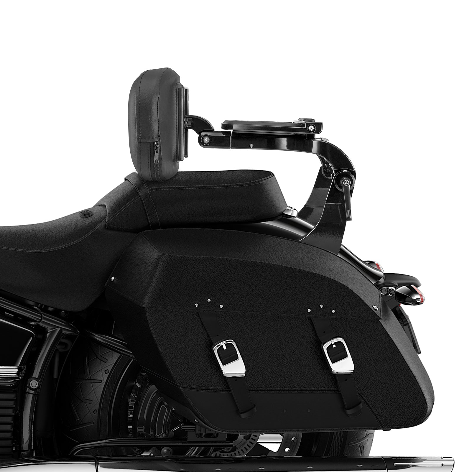 2020 - 2025 BMW R18 / R18 CLassic Gloss Black Multi - Purpose Adjustable Passenger/Driver Backrest - Mofun - 90302180