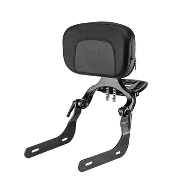 2020 - 2025 BMW R18 / R18 CLassic Gloss Black Multi - Purpose Adjustable Passenger/Driver Backrest - Mofun - 90302180