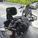 2020 - 2025 BMW R18 / R18 CLassic Gloss Black Multi - Purpose Adjustable Passenger/Driver Backrest - Mofun - 90302180