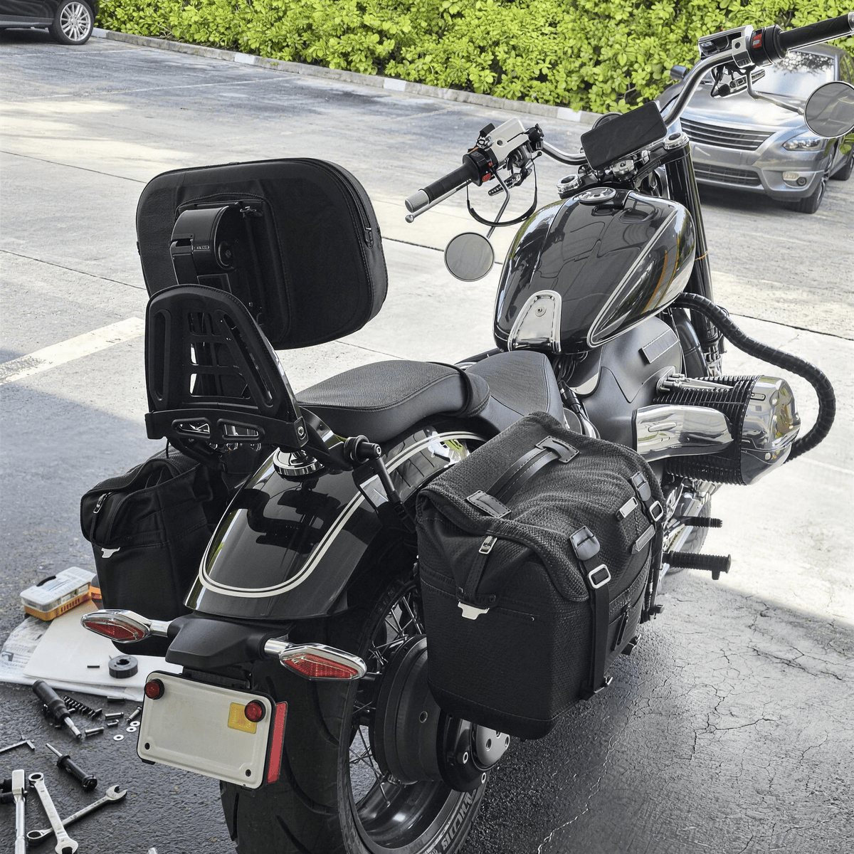 2020-2025 BMW R18 / R18 CLassic Gloss Black Multi-Purpose Adjustable P ...
