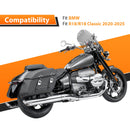 2020 - 2025 BMW R18/R18 CLassic Gloss Black 26.3" Height Sharp Angle Passenger Backrest Sissy Bar with Luggage Rack - Mofun - 90302187