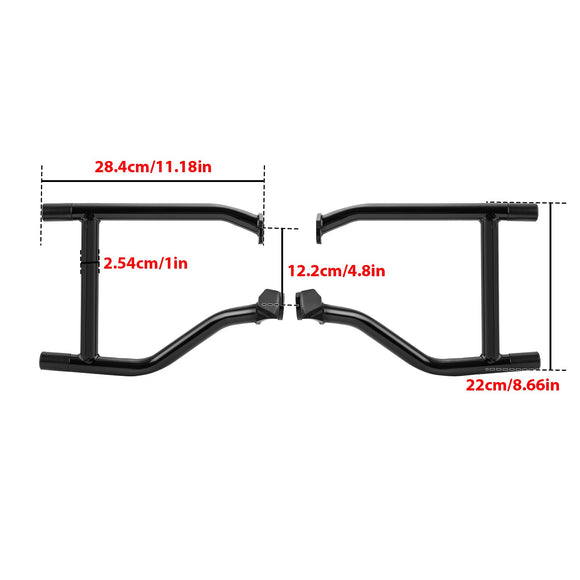 2020 - 2025 Harley Softail Low Rider / Heritage Softail Classic Flat Out Bar Rear SaddleBag Crash Bar - Mofun - 90202033