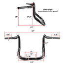2020+ Indian Challenger Gloss Black Bagger Handlebar 1.5" Bar Diameter | 14" Rise - Mofun - 90101422