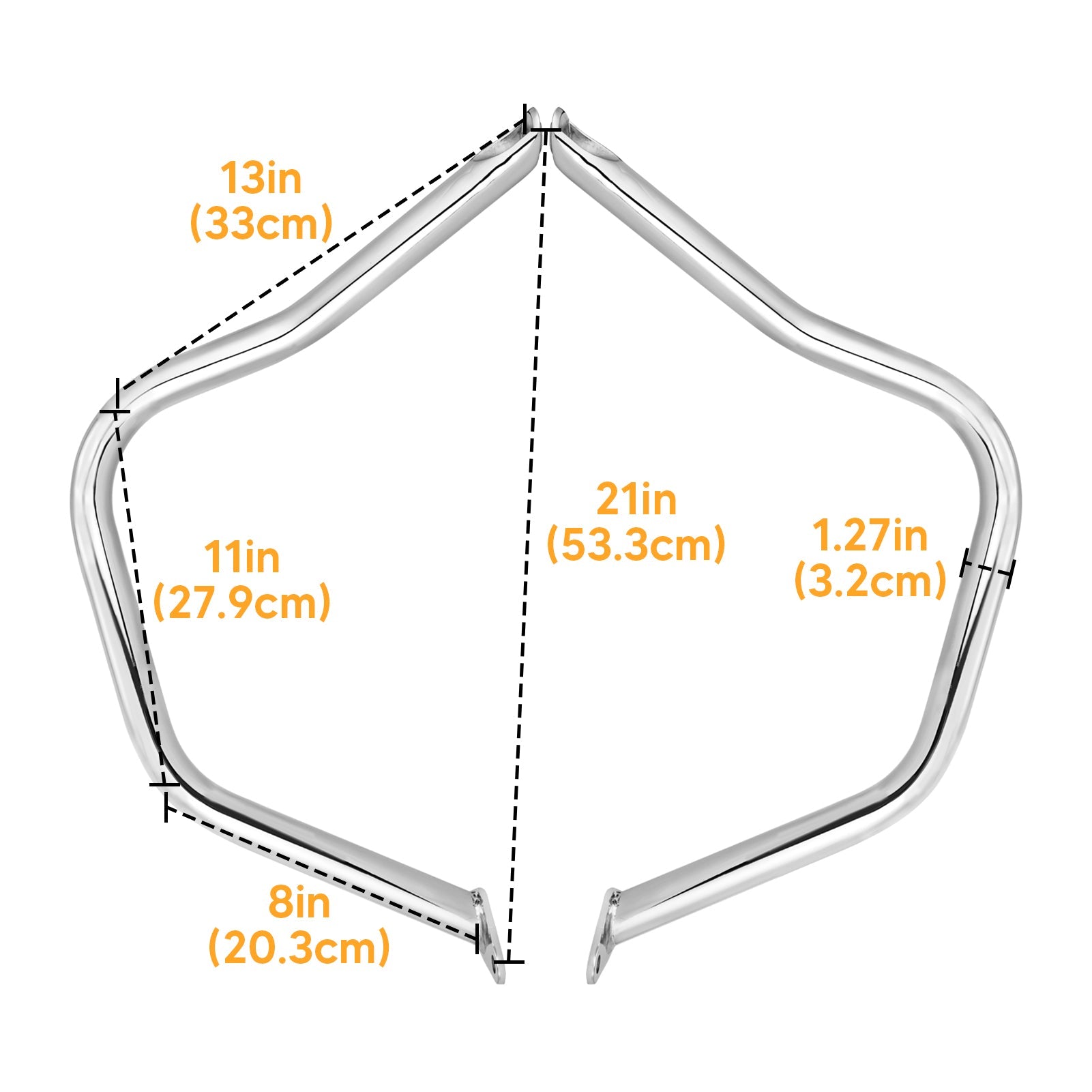 2020 - UP Indian Challenger Front Protect Engine Guard Highway Crash Bar - Mofun - 90201017