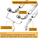 2021 - 2023 Harley Touring Milwaukee - Eight Non - ABS Models Throttle by Wire Extension, Extended Length Clutch Cable and Hydraulic Front Non - ABS Brake Line (for 12" - 14" Handlebar Non - ABS) - Mofun - 90109210