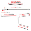 2021 - 2023 Harley Touring Milwaukee - Eight Non - ABS Models Throttle by Wire Extension, Extended Length Clutch Cable and Hydraulic Front Non - ABS Brake Line (for 16" - 18" Handlebar Non - ABS) - Mofun - 90109212