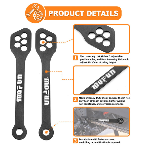 2021 - 2024 Harley PAN AMERICA RA1250 / Special RA1250S Heavy - Duty Steel Adjustable 20 - 30mm Rear Lowering Link - Mofun - 90506023