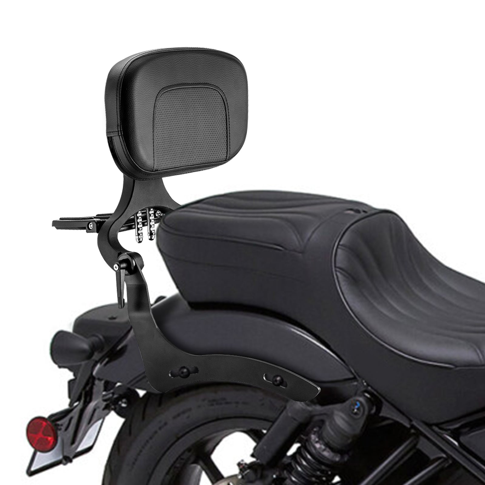 2021 - 2025 Honda Rebel 1100 CMX 1100 Matte Black Multi - Function Foldable Passenger Driver Backrest - Mofun - 90302168