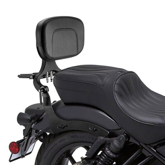 2021 - 2025 Honda Rebel 1100 CMX 1100 Matte Black Multi - Function Foldable Passenger Driver Backrest - Mofun - 90302168