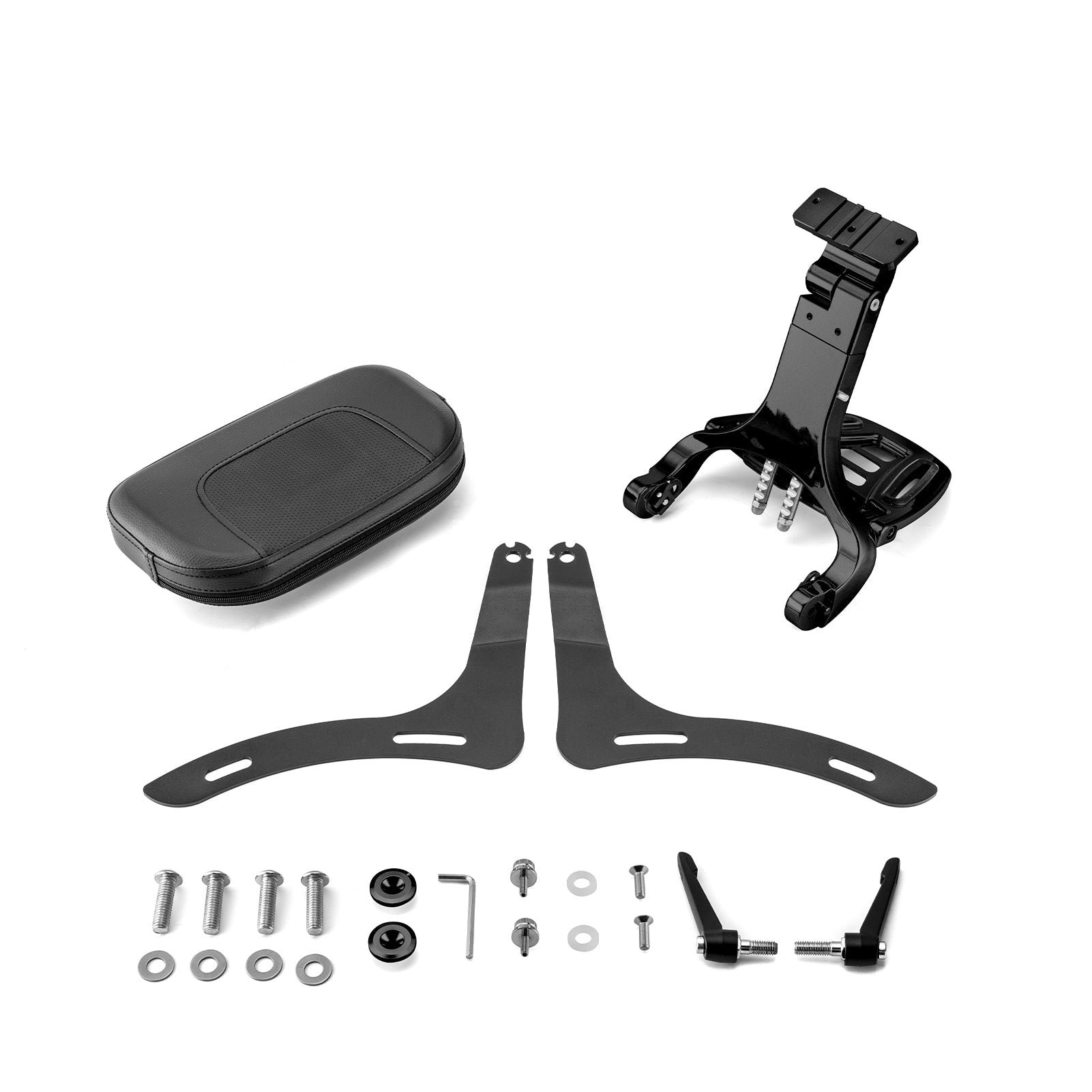 2021 - 2025 Honda Rebel 1100 CMX 1100 Matte Black Multi - Function Foldable Passenger Driver Backrest - Mofun - 90302168