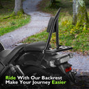 2021 - 2025 Honda Rebel 1100 Gloss Black 27.2" Height Sharp Angle Passenger Backrest Sissy Bar with Luggage Rack - Mofun - 90302186