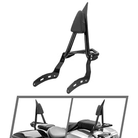 2021 - 2025 Honda Rebel 1100 Gloss Black 27.2" Height Sharp Angle Passenger Backrest Sissy Bar with Luggage Rack - Mofun - 90302186